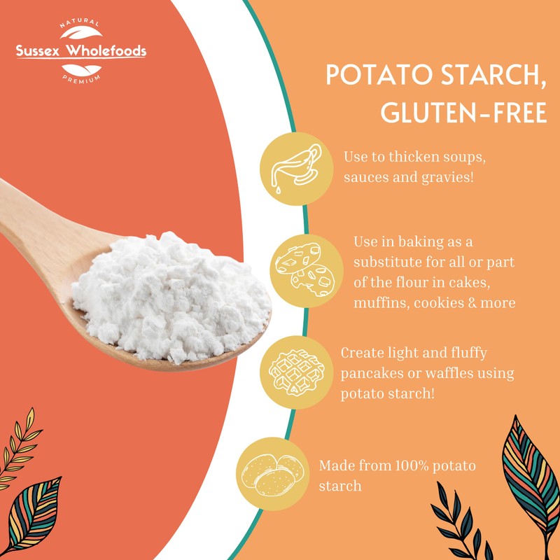 Organic Potato Starch 500g - Gluten-Free, Versatile & Ideal for