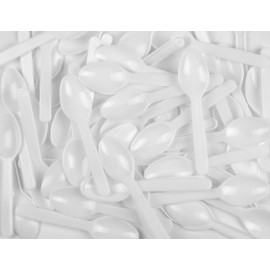 3" Mini Taster Spoons (White, 500)