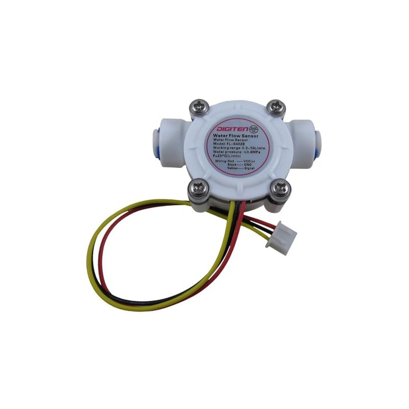 DIGITEN G1/4" Quick Connect Hall Effect Sensor Water Flow Sensor