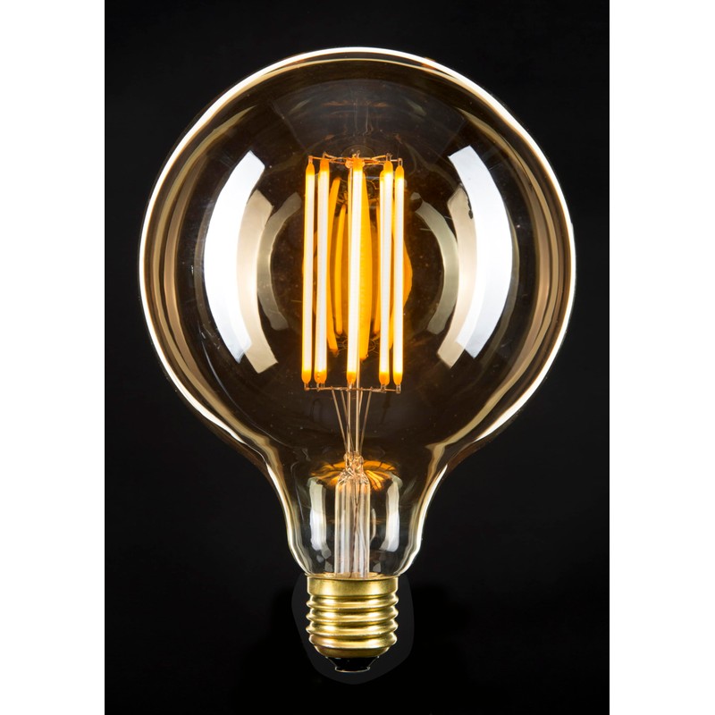 Brilliant 8 Watt G125 2700K E27 Moonbeam Vintage Spherical Filament