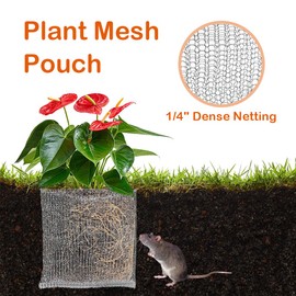 Ukontagood 10 Pack Root Guard Gopher Proof Stainless Wire Steel Baskets, 3 Gallon Root Guard Basket, Gophers Moles Voles Mesh Baskets Underground Stainless Steel Wire for Plants Roots Protection