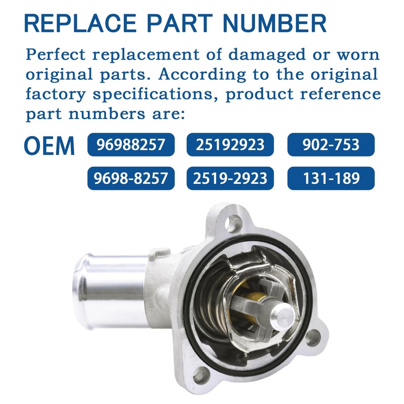 FIQAPJ Engine Coolant Thermostat Housing Assembly Compatible with Chevy Spark