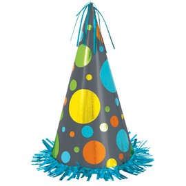 13" Jumbo Colorful Polka Dot Party Hat