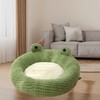 Pet Cave Bed Cute Cartoon Pet Bed Soft Breathable Plush