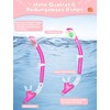 Snorkel Set Children's Diving Goggles Dry Snorkel Set (Pink)