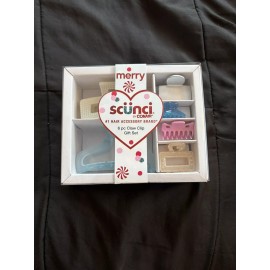 scünci Scunci Claw Clips Box - Pastels 6 Piece Claw Clip Christmas Gift Set