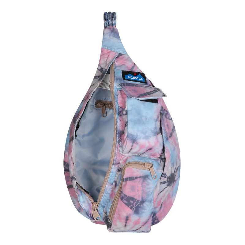 KAVU Mini Rope Sack Sling Crossbody Backpack - Spiral Tie