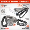 MiolleGear Bridle Recovery Rope 1/2" x10' - Tow Rope W.L.L.
