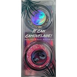 Profusion Cosmetics Face and Body Glitter Gel Jurassic, Color Shifting Buildable Sparkle for Festivals and Parties, It Can Camouflage Holo