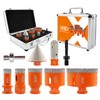 BGTEC Diamond Core Drill Bits-9PCS 5/8-11 Thread Tile Hole Saw