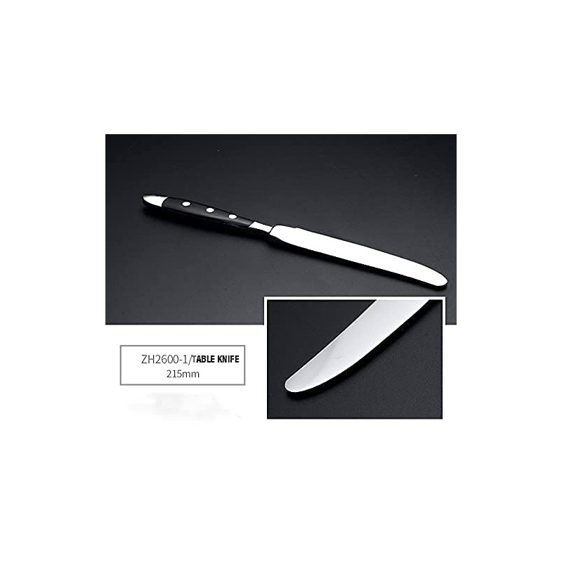 HOMECHAN 20-Piece Vintage Silverware Set with Black Bakelite Handles -