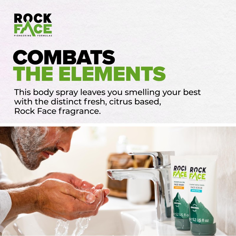 Rock Face Energising Face Wash for Men 100ml | Everyday