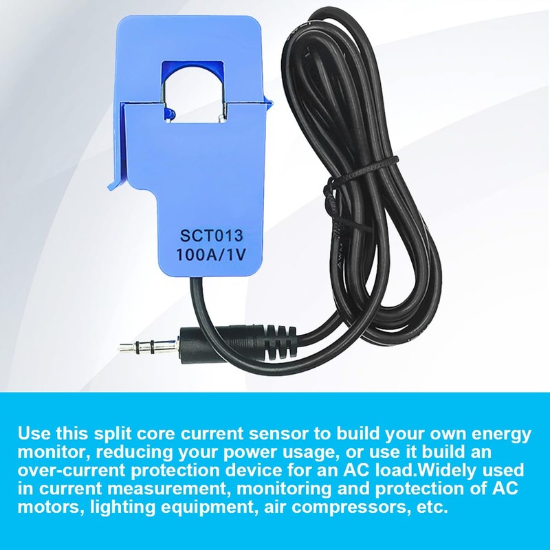 DAOKAI SCT-013-000 Non-Invasive Split Core Current Transformer AC 100A/1V +