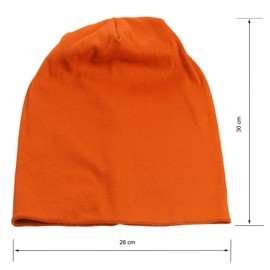 Harrys-Collection Women's and men's beanie in 15 colours, orange