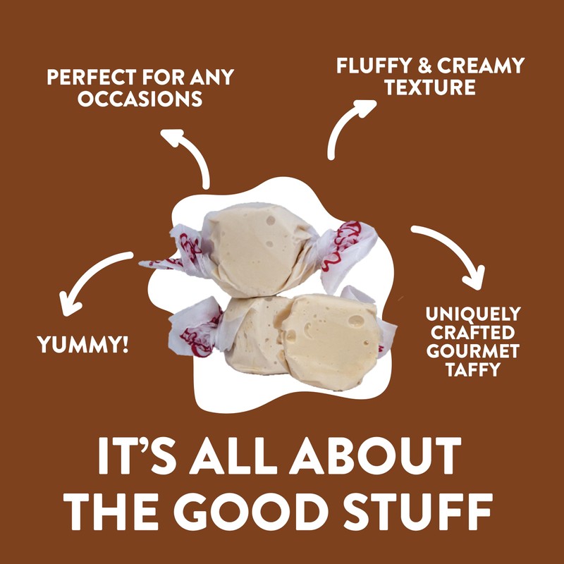 Taffy Town Saltwater Taffy, Honey, 2.5Lb