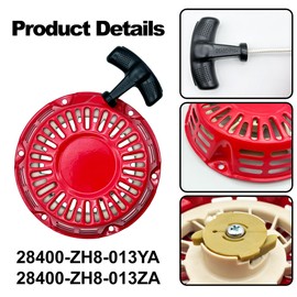 YGQ Recoil Starter Pull Start Assembly with Pull Rope Cord for Honda GX120 GX160 GX200 28400-ZH8-013ZA 28400-ZH8-013YA, Oregon 31-052