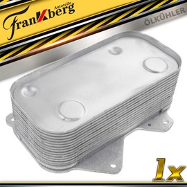 Frankberg Oil Cooler Compatible with A6 4B2 C5 A6 Avant 4B5 A8 4E2 4E8 4D2 4D8 P-h-a-e-t-o-n 3D Notchback Estate 1998-2016 077117021Q