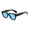 SHEEN KELLY Retro Rectangular Sunglasses for Men Women Trendy Thicker