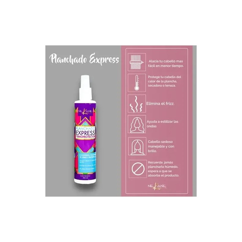 Termo Protector Nekane Planchado Express De Cabello 6 Piezas
