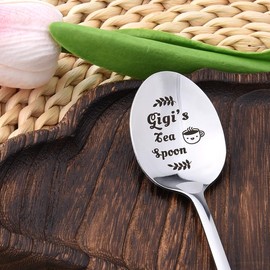 Gigi Christmas Xmas Gifts for Grandmother Grandma Birthday Gifts for Nana Gigi Tea Lover Gifts for Grammy Granny Retirement Gifts for Gigi Spoon Gifts for Mimi Gigi's Tea Spoon