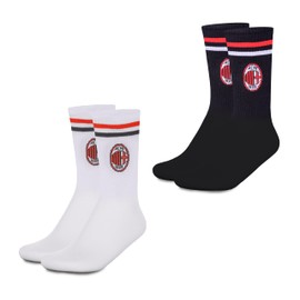 hermet Unisex Calze Milan Socks Set, white/black