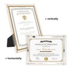 GraduatePro Gold A4 Glass Certificate Photo Frame Diploma Document Picture