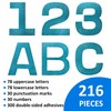 216Piece 5-Inch Bulletin Board Letters & Punctuation Set - Uppercase