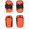 EZBUYGO 防水スポーツアームバッグ2ジッパー電話バッグイヤホンホールポータブルアームバンドポーチフィットネス運動電話バッグケースカバー普遍的(orange)