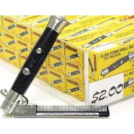 One Dozen Switchblade Comb