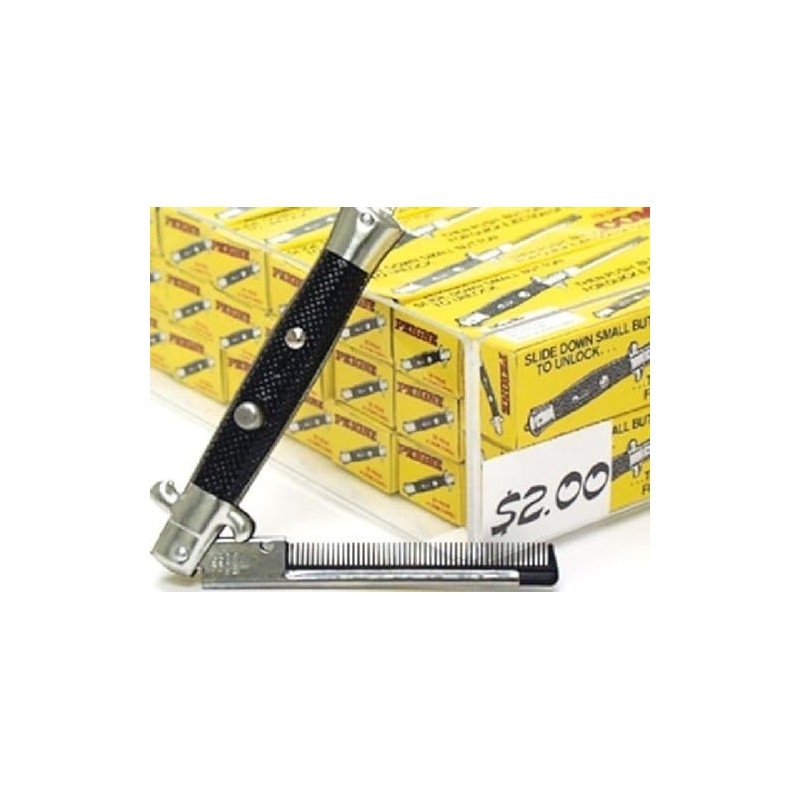 One Dozen Switchblade Comb