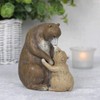 Charming Brown Mother & Baby Bear Hug Ornament - 11.5cm