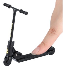 Cawhui Black T Head Finger Scooter,2-Wheeled Scooter,Foldable Finger Scooter with Brake,Finger Board Accessories,Educationa,Finger Toys,Non-Slip Fun Finger Skateboards,Finger Boards and Finger Bikes