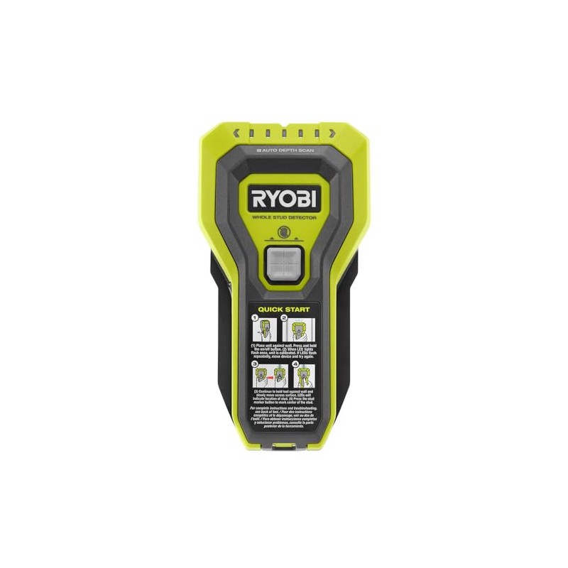 RYOBI Cordless Drill/Driver Tool, 18V Lithium-Ion, Stud Finder, ESF5002 (Renewed)
