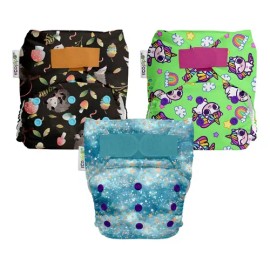 Pañales Ecológicos De Tela Ecopipo 3 Estampados                                                                                                       
