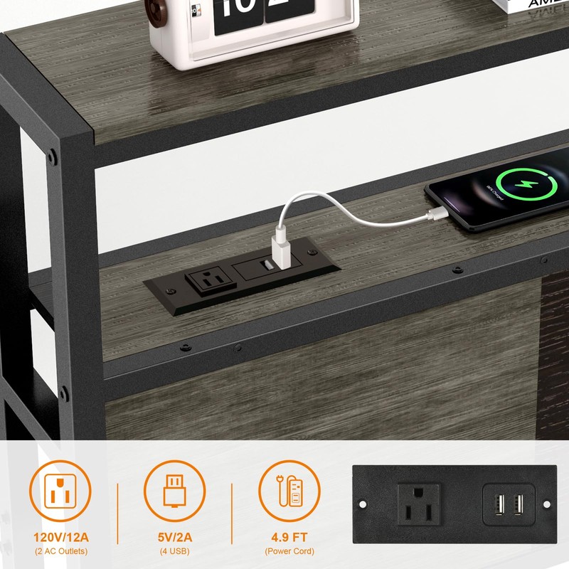 Livofloral Headboard Queen Size, Headboards with Charging Station, USB Port