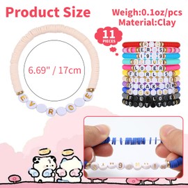 StoryTrail Friendship Bracelets for Women,Colorful Stretch Merchandise Bracelet