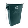 United Solutions Highboy Recycling Container, ECOSolution, 23 Gallon, Space Saving