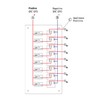 Pactrade Marine Boat 8 Gang Splash Proof Switch Panel Aluminum