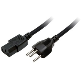 Logilink CP102 Power Cord Swiss – C13 1.80 m Black