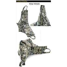 Camera Lentil Bag Shooting Bean Bag Sandbag Animal Photography Handy Cool Camouflage Wildlife Bird Watching Empty Bag Tripod Accessories Studio Photography (Gray Mosaic)