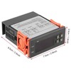 ARCELI Two-stage 12V (DC) digital temperature controller Fahrenheit thermostat