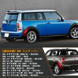 NEIFILES Mini Cooper R55 R56 R57 R58 R59 R60 R61 Red Rear Brake Tail Lamp Set of 2 Genuine Replacement Parts, Clear Lens