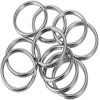Merriway BH01820 (20 Pcs) Keyring Sprung Steel Split Ring, Nickel