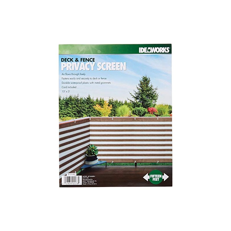 IdeaWorks New Deck & Fence Privacy Durable Waterproof Netting Screen
