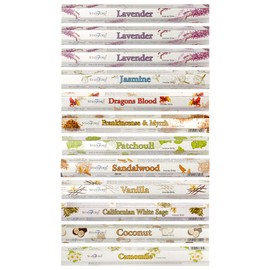Stamford 37330 Lavender Variety Set Incense Sticks-12 Packs x 20 Sticks, Black, One Size