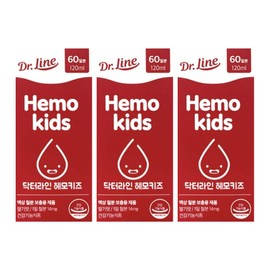 doctor line Dr. Line Hemo Kids Baby Children's Food Rich in Iron Iron Supplement Liquid Dr. Line Infant First Birthday Baby 3pcs / 닥터라인 헤모키즈 아기 어린이 철분 많은음식 철분제 액상 닥터리안 유아 돌 아기 3개