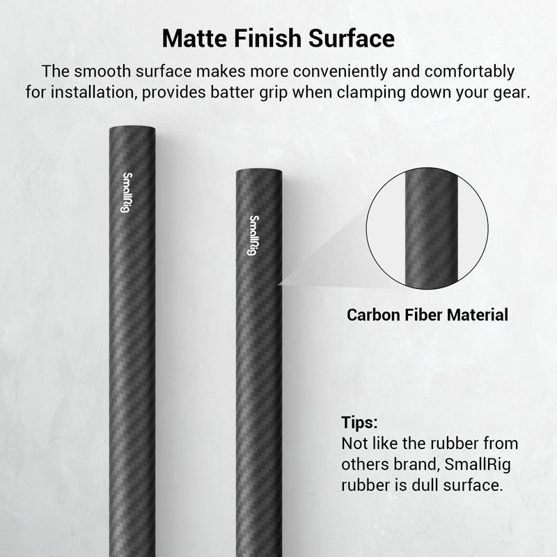 SmallRig 15mm Carbon Fiber Rod for 15mm Rod Support System