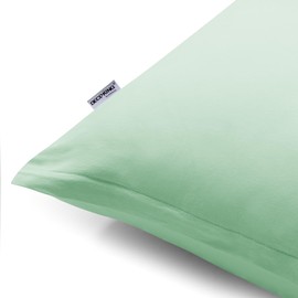 DecoKing 2 cushion covers 40 x 200 cm cotton zip mint amber