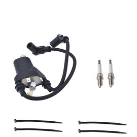 INPWOC Ignition Coil Pack & spark plug + Cap For EZGO 1991-2002 TXT Robin 295cc 350cc 4 Cycle Gas Golf