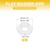 PATIKIL M2 Nylon Flat Washers, 120 Pcs 2mm ID 5mm